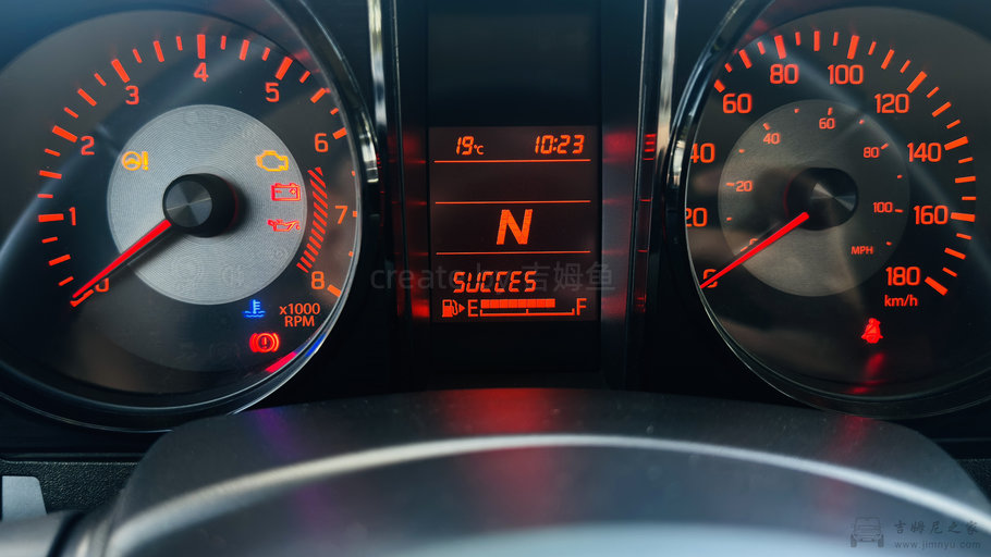 Suzuki Jimny JB74 instrument cluster dashboard overview