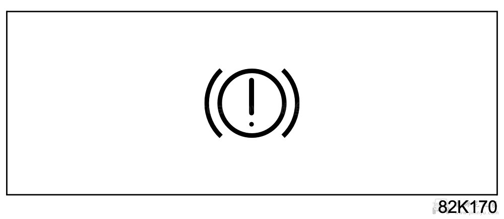 Suzuki Jimny JB74 brake system warning light symbol